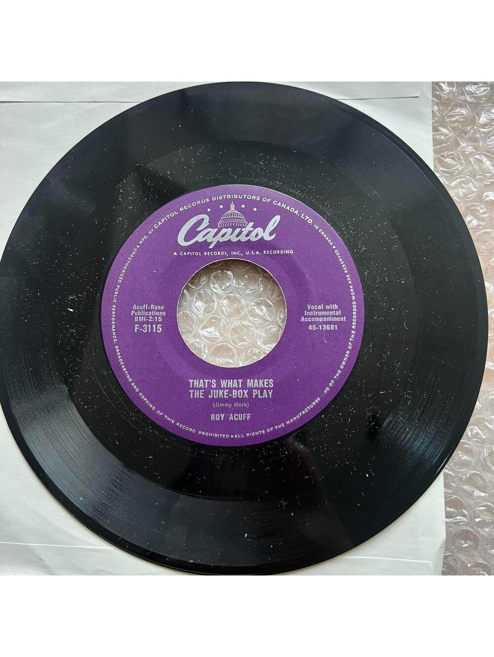 Roy Acuff - The Night Spots/That's What Makes The Juke Box Play 45rpm Vinyl R86